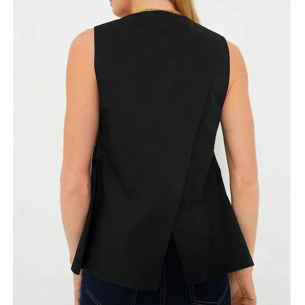 POMANDER PLACE Black Structured Lana Top - Picture 4 of 10